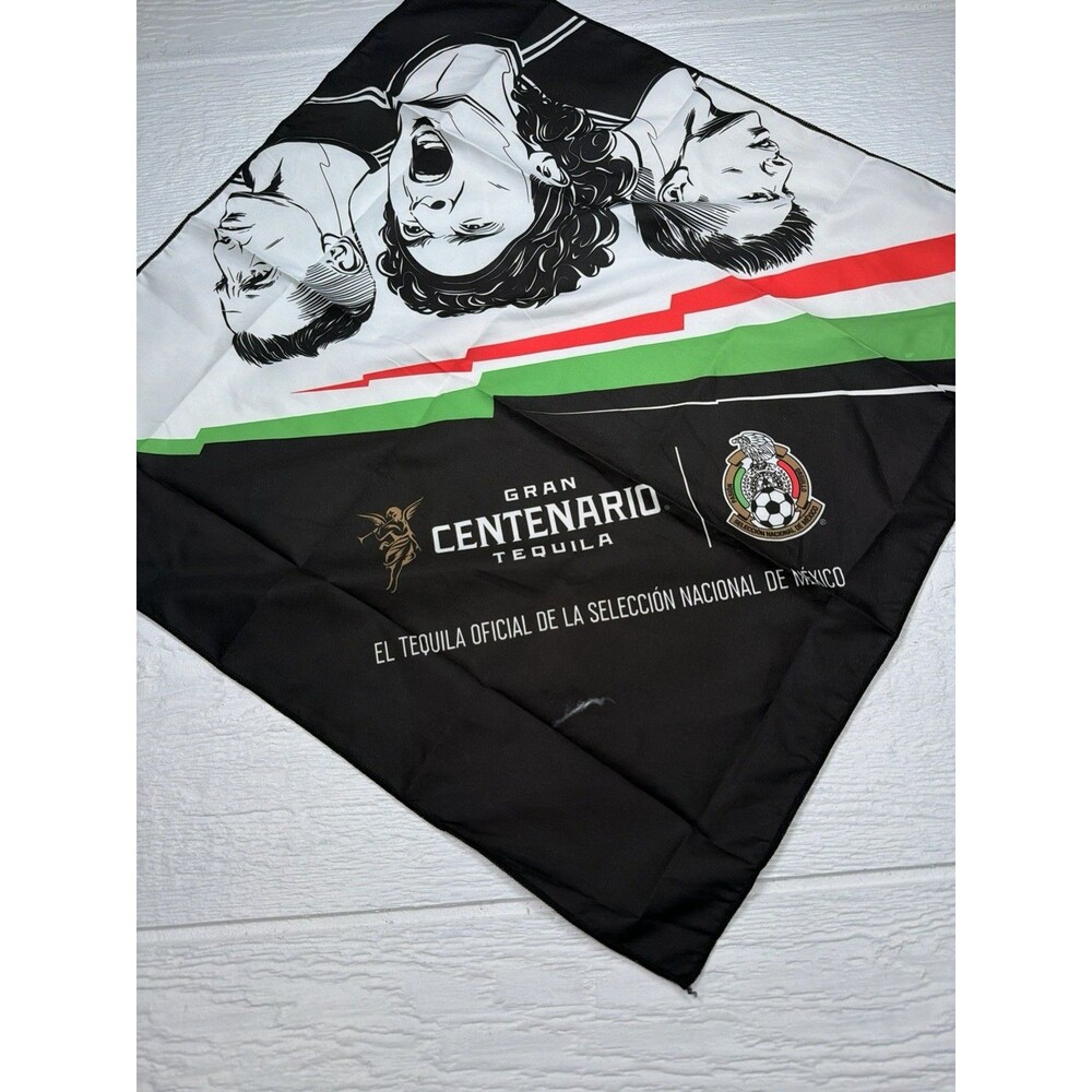 Gran Centenario Tequila Mexican National Soccer Futbol Team Graphic Bandana Flag View 4